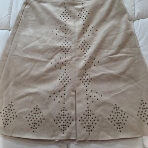 Chico's Faux Leather Skirt. NWT
